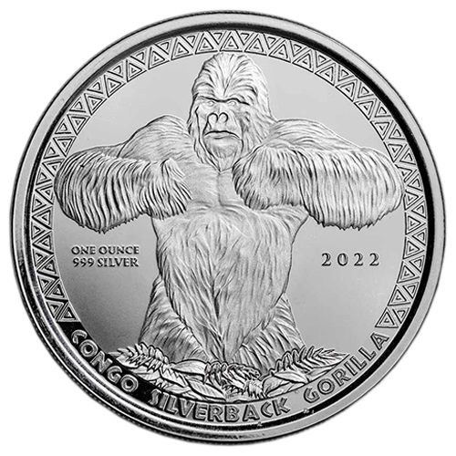 صورة500 Francs Congo Gorilla, 1 oz Silver – السوقcoinbay.ae