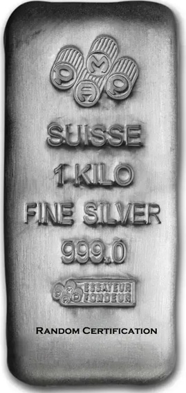 صورة1 kilo PAMP Suisse silver bar Backdated – السوقcoinbay.ae