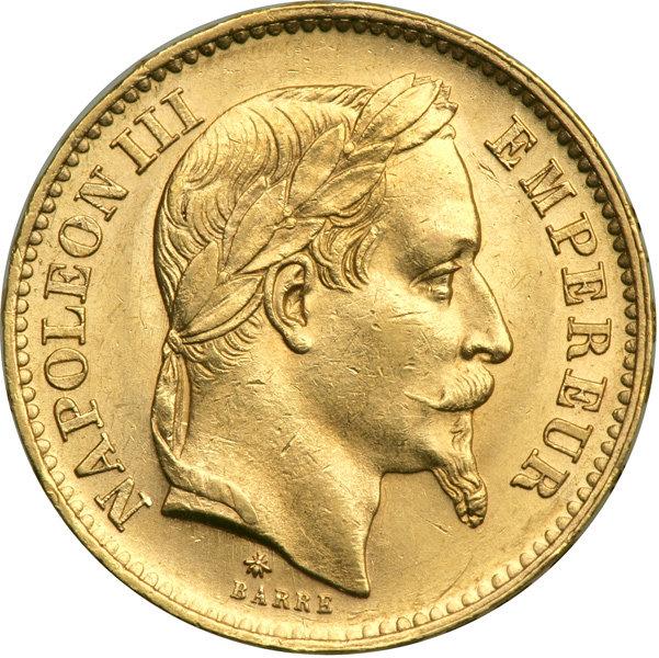 картинка 20 French francs Napoleon III Au 5.81 gr – площадка coinbay.ae