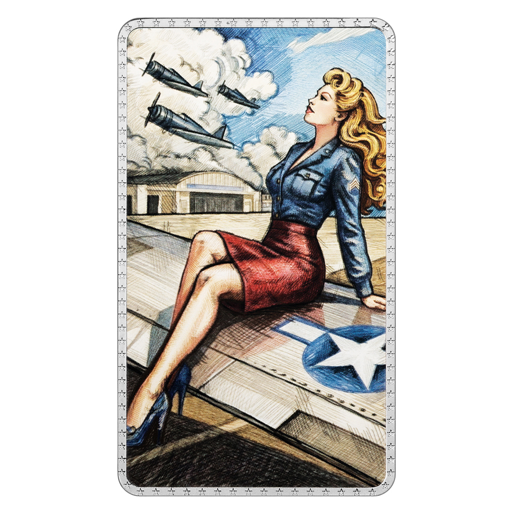 صورة2 oz silver bar "Pin up girls" Czech mint – السوقcoinbay.ae