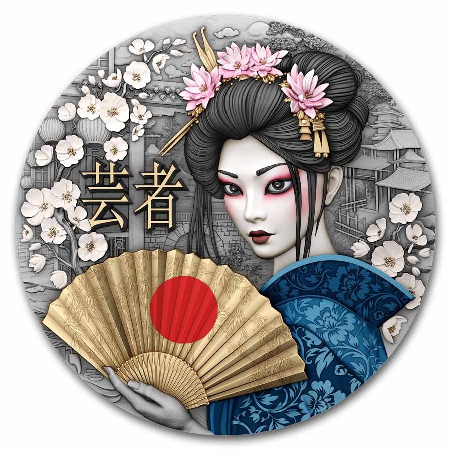 صورة5 dollars Niue Geisha 2 oz silver – السوقcoinbay.ae