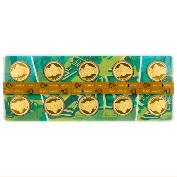 картинка 5 nzd New seven wonders of the world - Machu Picchu 10pcs 1/10 oz gold proof – площадка coinbay.ae