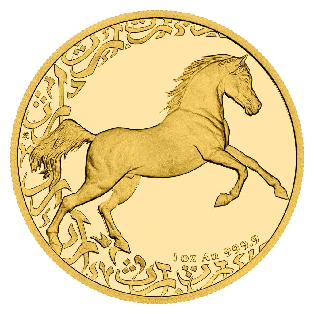 картинка 50 dollars Niue Treasures of the Gulf "Horse" 1 oz gold – площадка coinbay.ae