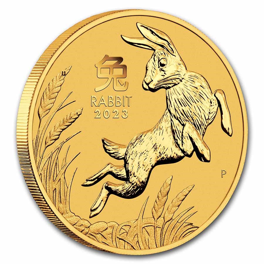 картинка 25 dollars Australia, Lunar Year of the Rabbit 2023, 1/4 oz gold – площадка coinbay.ae