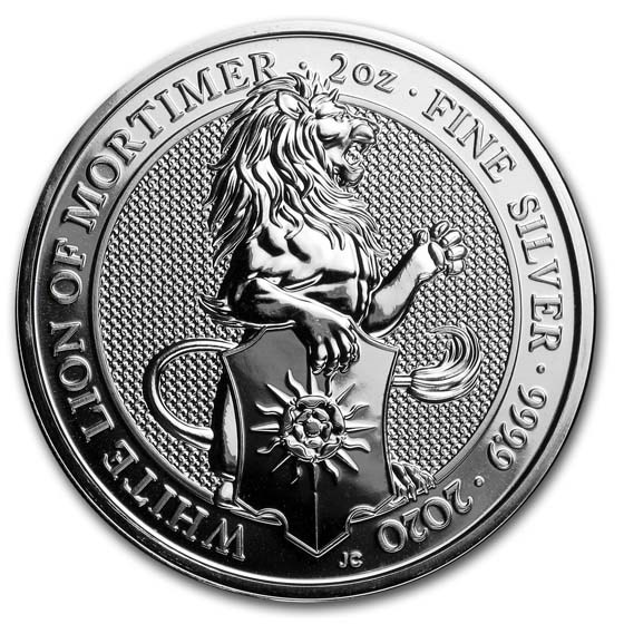 صورة5 pounds Britannia The White Lion of Mortimer 2 oz Silver – السوقcoinbay.ae
