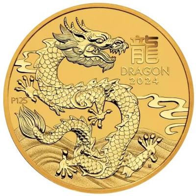 картинка 200 dollars Australia 2024 Lunar year of the Dragon. 2 oz gold – площадка coinbay.ae